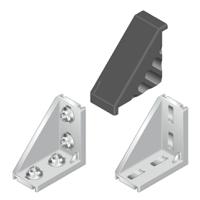 3842523570 Bosch Rexroth M8 Angle Bracket, Connecting Component, Strut Profile 45 mm, Groove Size 10mm