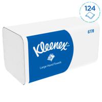 6778 KLEENEX Kleenex () Folded White Hand Towels, 215mm, 2-Ply, 124 Sheets
