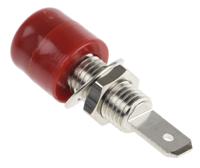 ibu-5568-rt Schutzinger Red Female Banana Socket, 4 mm Connector, Tab Termination, 32A, Nickel Plating
