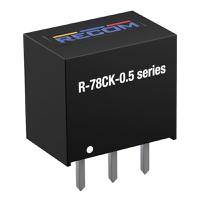 r-78ck33-05 Recom R-78CK3.3-0.5, 1-Channel, Non-Isolated DC-DC Converter, Current, Voltage, 500mA 3-Pin, SIP3