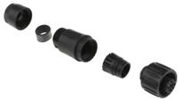 c016-20d003-100-12 Amphenol Industrial Circular Connector, 3 Contacts, Cable, Standard Connector, Socket, Female, IP67, Ecomate M Series