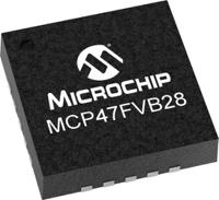 mcp47fvb28-emq Microchip, DAC Octal 12 bit- 70LSB Serial (I2C), 20-Pin QFN