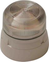 tka-0126 Klaxon Clear Beacon, 12 V dc, 24 V dc, Base Mount, Xenon Bulb, IP65