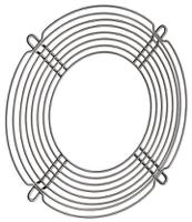 lz32-7 ebm-papst LZ32-7 Series Steel Finger Guard for 80mm Fans, 71.5mm Hole Spacing, 71.5 x 79.8mm