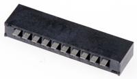 pec-10-01-t-s Samtec PEC Series Female Edge Connector, Through Hole Mount, 10-Contacts, 2.54mm Pitch, 1-Row, Solder Termination