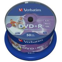 43512 Verbatim DVD+R, 4.7 GB, 16X, 50 Pack