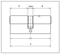 b-ed4045-snp Yale Euro Cylinder Lock
