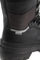 8402241 uvex Quatro Pro Black, Grey Steel Toe Capped Men's Ankle Safety Boots, EU 41