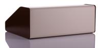 rtm2702-brb CAMDENBOSS 2000 Series Beige, Brown Aluminium Desktop Enclosure, Sloped Front, 210 x 280 x 106mm