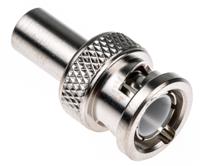 r142085000w Radiall Straight 75Ω Cable Mount BNC Connector, Plug, Nickel, Crimp Termination, RG59
