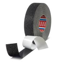 60954-00001-00 Tesa 60954 Black PVC Film 50m Adhesive Anti-slip Tape, 1.365mm Thickness