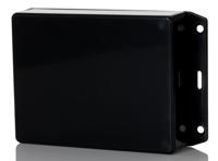 1591gsflbk Hammond 1591 Series Black ABS Enclosure, IP54, Flanged, Black Lid, 121 x 94 x 30mm