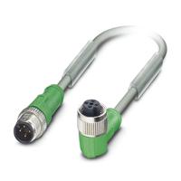 1567225 Phoenix Contact Male 4 way M12 to Female 4 way M12 Sensor Actuator Cable, 0.6 m
