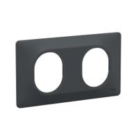 s340704 Schneider Electric Anthracite, 2 Gang, Ovalis C Series