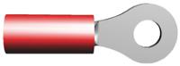 326878 TE Connectivity, PIDG Insulated Ring Terminal, M3.5 Stud Size, 0.26mm² to 1.65mm² Wire Size, Red