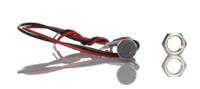 171-3774 RS PRO White Panel Mount Indicator, 1.8 → 3.3V dc, 6mm Mounting Hole Size, Lead Wires Termination, IP67