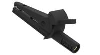 5002-iec-d4-n Electro PJP Alligator Clip, Nickel Plated Brass Contact, 10A, Black