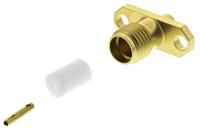 r125252000 Radiall, Jack Flange Mount SMA Connector, 50Ω, Solder Termination, Straight Body