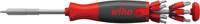 43895 Wiha Screwdriver Bit Magazine 13 Pieces, Phillips, Pozidriv, Slotted, Torx