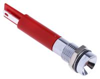 212-474 RS PRO Red Panel Mount Indicator, 24V dc, 8mm Mounting Hole Size, Solder Tab Termination, IP67