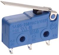 10505202 Marquardt Hinge Lever Micro Switch, Solder Terminal, 5 A @ 250 V ac, SP-CO, IP00, IP40