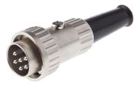 491-027 RS PRO 6 Pole Din Plug, 1A, 100 V ac, Bayonet, Male, Cable Mount