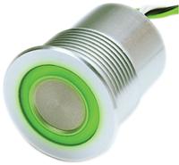 12413011 Schurter Illuminated Piezo Switch, SPST-NO, Free Polarity, IP67, IP69K, Flexible Wire, 100 mA, -40 → +85°C