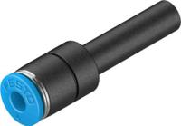 qs-6h-4-100 Festo QS Series Reducer Nipple, Push In 6 mm to Push In 4 mm, Tube-to-Tube Connection Style, 130695