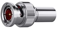 j01002b0090 Telegartner Plug Cable Mount BNC Connector, Straight Body