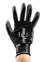 11601090 Ansell Black Nylon Work Gloves, Polyurethane Coating