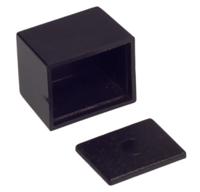 192-0748 RS PRO Black ABS Enclosure, IP52, Black Lid, 20 x 16.3 x 14.6mm