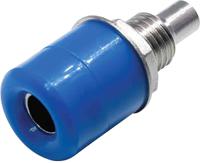 208-0299 RS PRO Blue Female Banana Socket, 4 mm Connector, Solder Termination, 24A, 30V, Nickel Plating