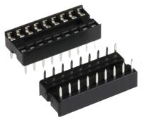 w3118trc Winslow, W3100 2.54mm Pitch Vertical 18 Way, Through Hole Stamped Pin Open Frame IC Dip Socket, 10A