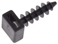 151-80500-lok01b-pa6hir-bk HellermannTyton Self Adhesive Black Cable Tie Mount 12 mm x 30mm, 9mm Max. Cable Tie Width