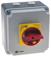773-8005 RS PRO 4P Pole Panel Mount Isolator Switch - 40A Maximum Current, 18.5kW Power Rating, IP65