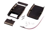 1553bbkbat Hammond 1553 Series Black ABS Handheld Enclosure, Integral Battery Compartment, IP54, 117.24 x 79 x 24mm