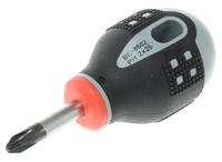 be8602 Bahco Phillips Stubby Screwdriver, PH2 Tip, 25 mm Blade, 83 mm Overall