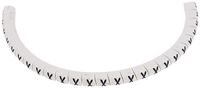 901-10555-909-3010-pvc HellermannTyton HGDC Slide On Cable Markers, Black on White, Pre-printed "X", 1 → 3mm Cable, 901-10555