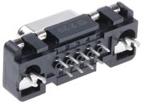 09661516512 HARTING 9 Way Through Hole D-sub Connector Socket, 2.74mm Pitch, with 4-40 UNC, Threaded Insert