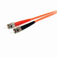 fiblcst1 StarTech.com LC to ST Duplex Multi Mode OM1 Fibre Optic Cable, 62.5/125μm, Orange, 1m