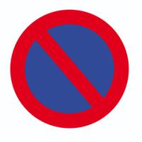 226-7870 PVC No Parking Prohibition Floor Sticker, Ø 500mm