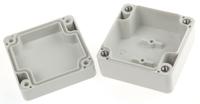 1554bgy Hammond 1554 Series Grey ABS Enclosure, IP66, Grey Lid, 65 x 65 x 40mm