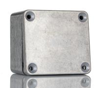 1550z104 Hammond 1550 Series Natural Die Cast Aluminium Enclosure, IP66, IK08, Natural Lid, 65 x 58.4 x 35.4mm