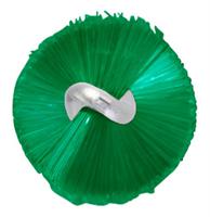 53632 Vikan Medium Bristle Green Hand Brush, 3.5mm bristle length, Polyester, Polypropylene, Stainless Steel bristle material
