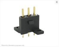 sms3ge43 Souriau Sunbank by Eaton SMS Series Straight PCB Mount PCB Socket, 3-Contact, 1-Row, 5.08mm Pitch, Solder Termination