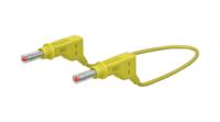 669408-15024 Staubli Test lead, 32A, 600V ac/dc, Yellow, 150cm Lead Length