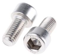 304-4542 RS PRO Stainless Steel Hex Socket Cap Screw, DIN 912, M10 x 20mm