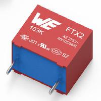 890334026014cs Wurth Elektronik WCAP-FTXX Film Capacitor, 310V ac, ±10%, 470nF, Through Hole