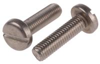 130-779 RS PRO Slot M8 Pan A2 304 Stainless Steel Machine Screws DIN 85 x 30.0mm