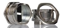 52107370-52103060 Lapp SKINDICHT Series Metallic Nickel Plated Brass Cable Gland, M50 Thread, 5mm min., 12mm max., IP54